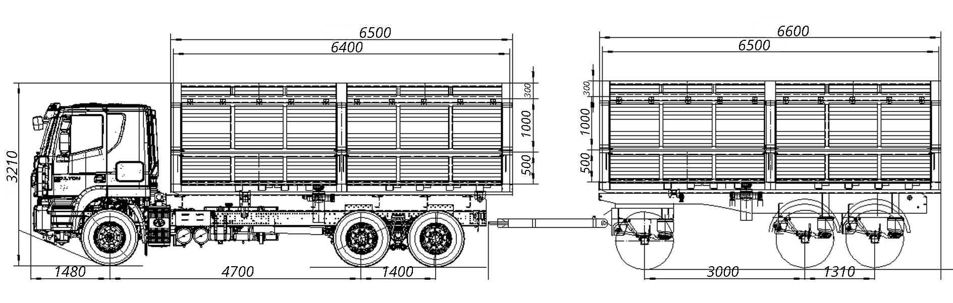 Hongyan Зерновоз 6X4 C6HR 390 л.с., трехсторонняя разгрузка - фото 15